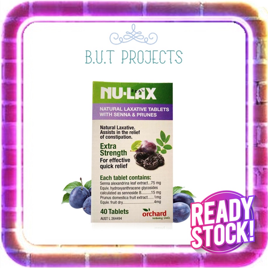 [100% IMPORT Date: 11/2025] Nulax Natural 通便秘加强版 Laxative Tablets with ...