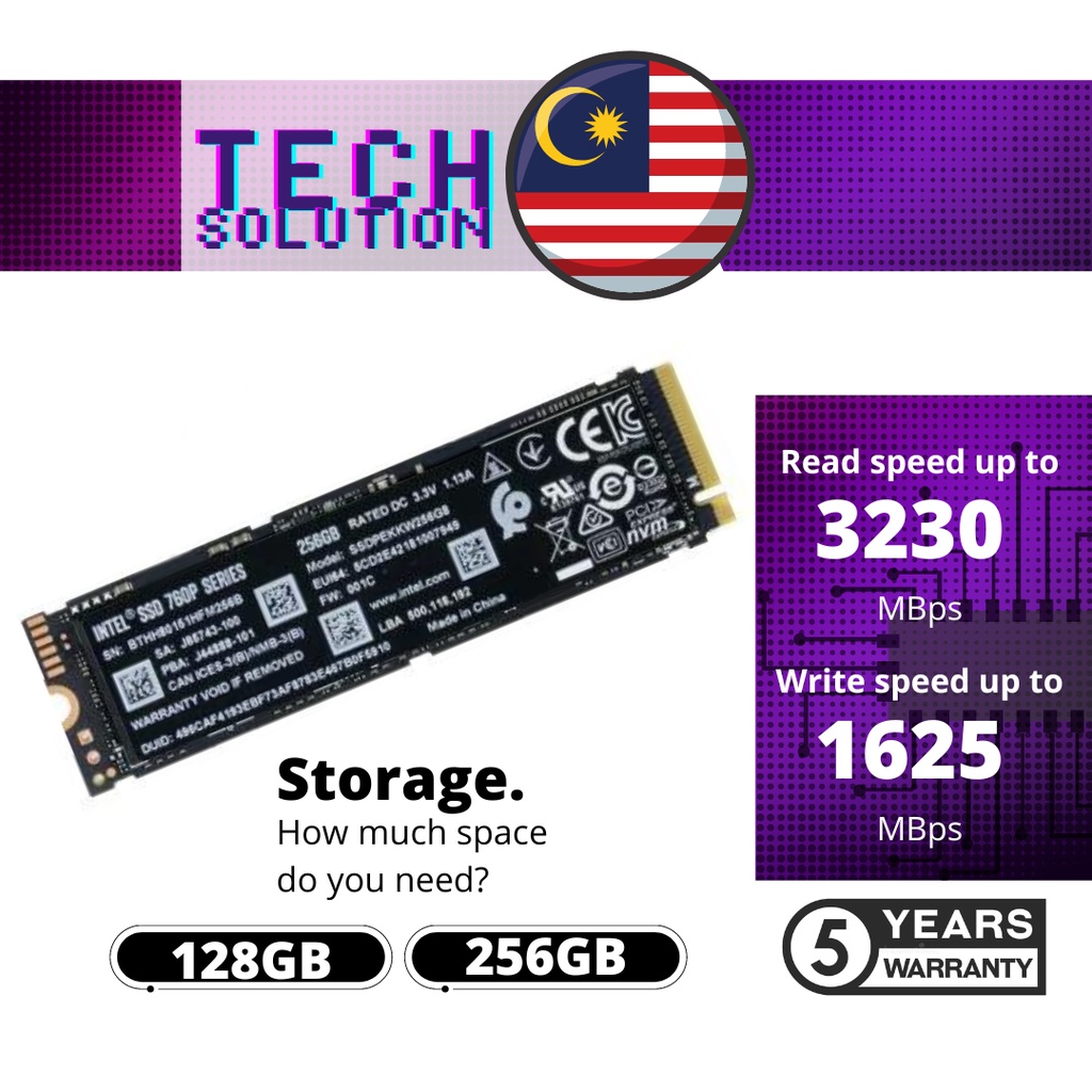 Intel ssd hot sale 760p series