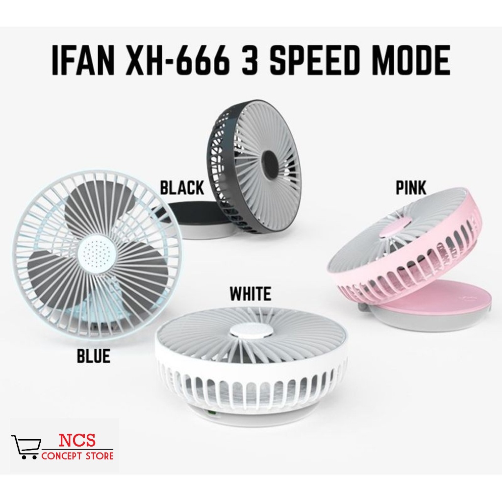 i-Fan Rechargeable Folding Intelligent Fan XH-666 Desktop Aromatic USB ...