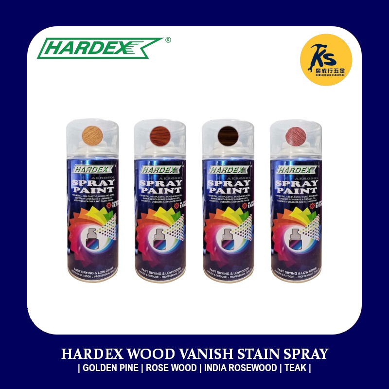 HARDEX WOOD VARNISH STAIN SPRAY ( GOLDEN PINE ROSE WOOD INDIA