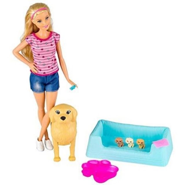 Barbie with dog that gives birth best sale