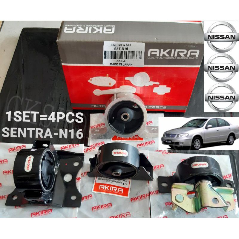 BF NISSAN SENTRA N16 ENGINE MOUNTING SET 1SET=4PCS AKIRA MADE IN JAPAN ...