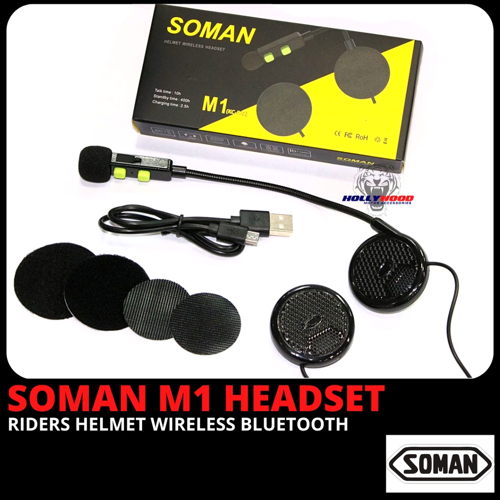 ULTRA MODERN SOMAN M1 MOTOR RIDERS HELMET WIRELESS BLUETOOTH