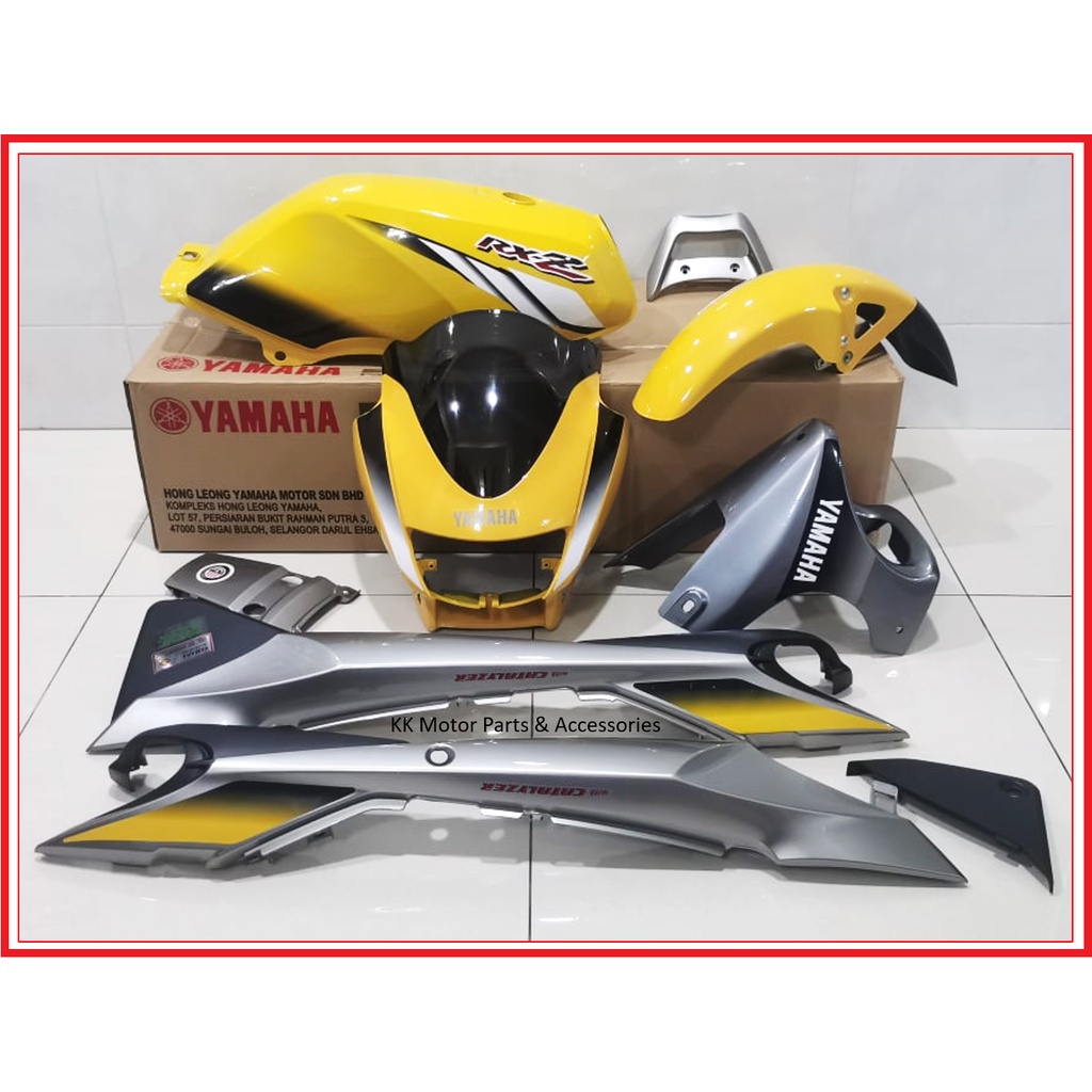COVERSET RXZ CATALYZER KUNING GREY HLY (COMPLETE SET) | Shopee Malaysia