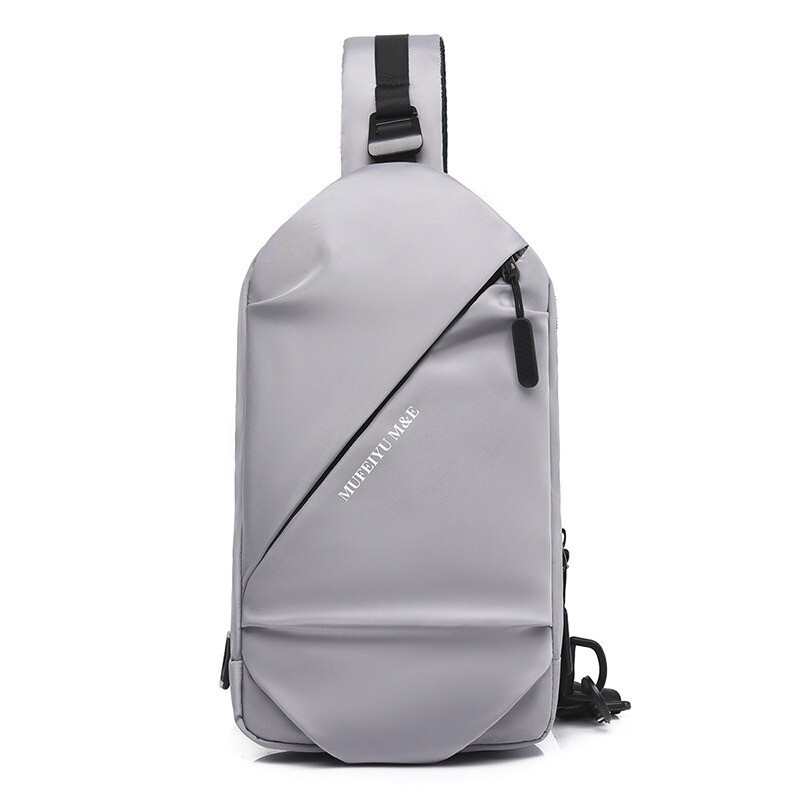 VIDEO Water Resistant Men s Canvas Chest Bag Cross Body Sling Bag Casual Shoulder Pouch Back pack Lightweight Travel Bag