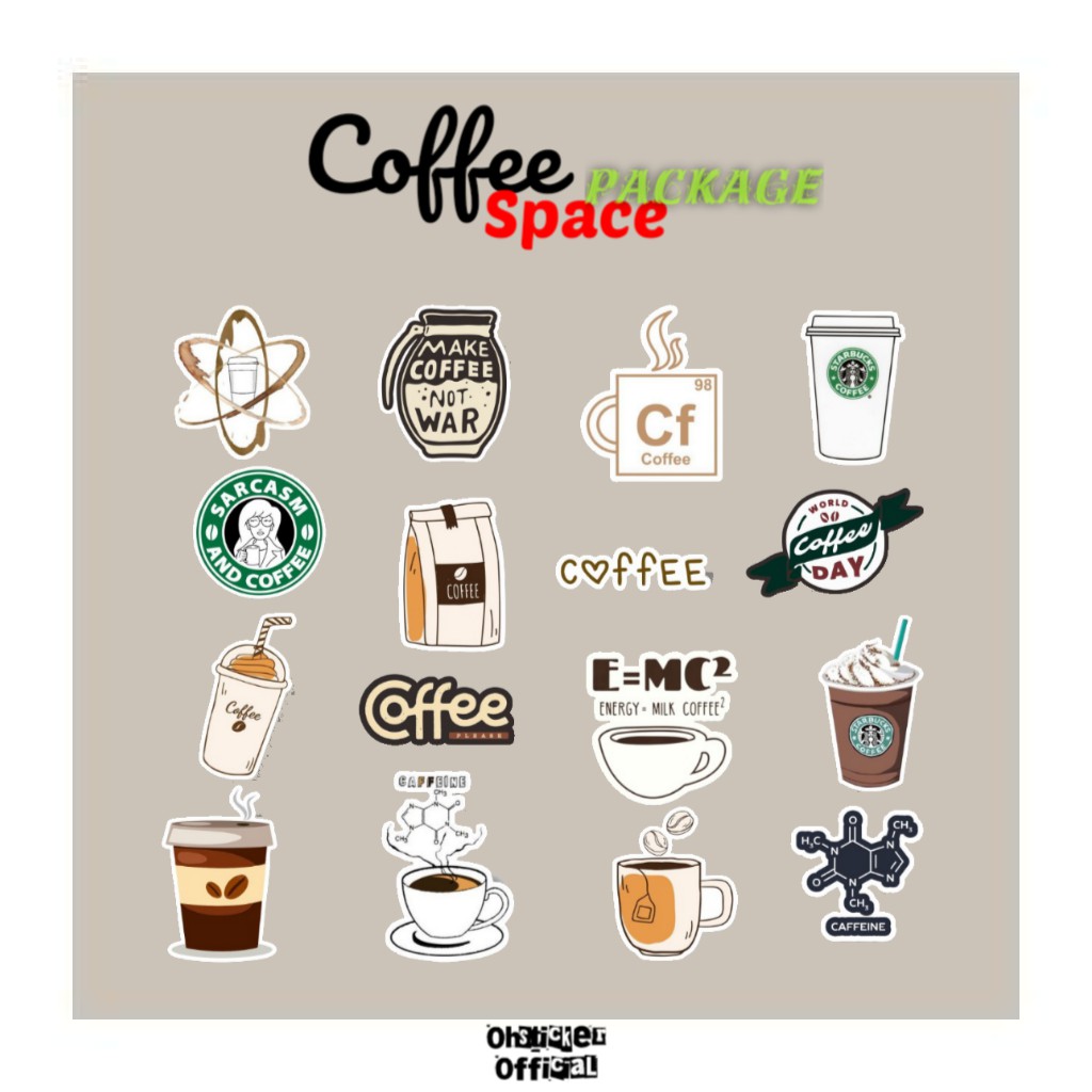 Adorable Coffee Cup Sticker for laptops, travel mugs, journals, gifts, –  InkBird Print Studio LLC