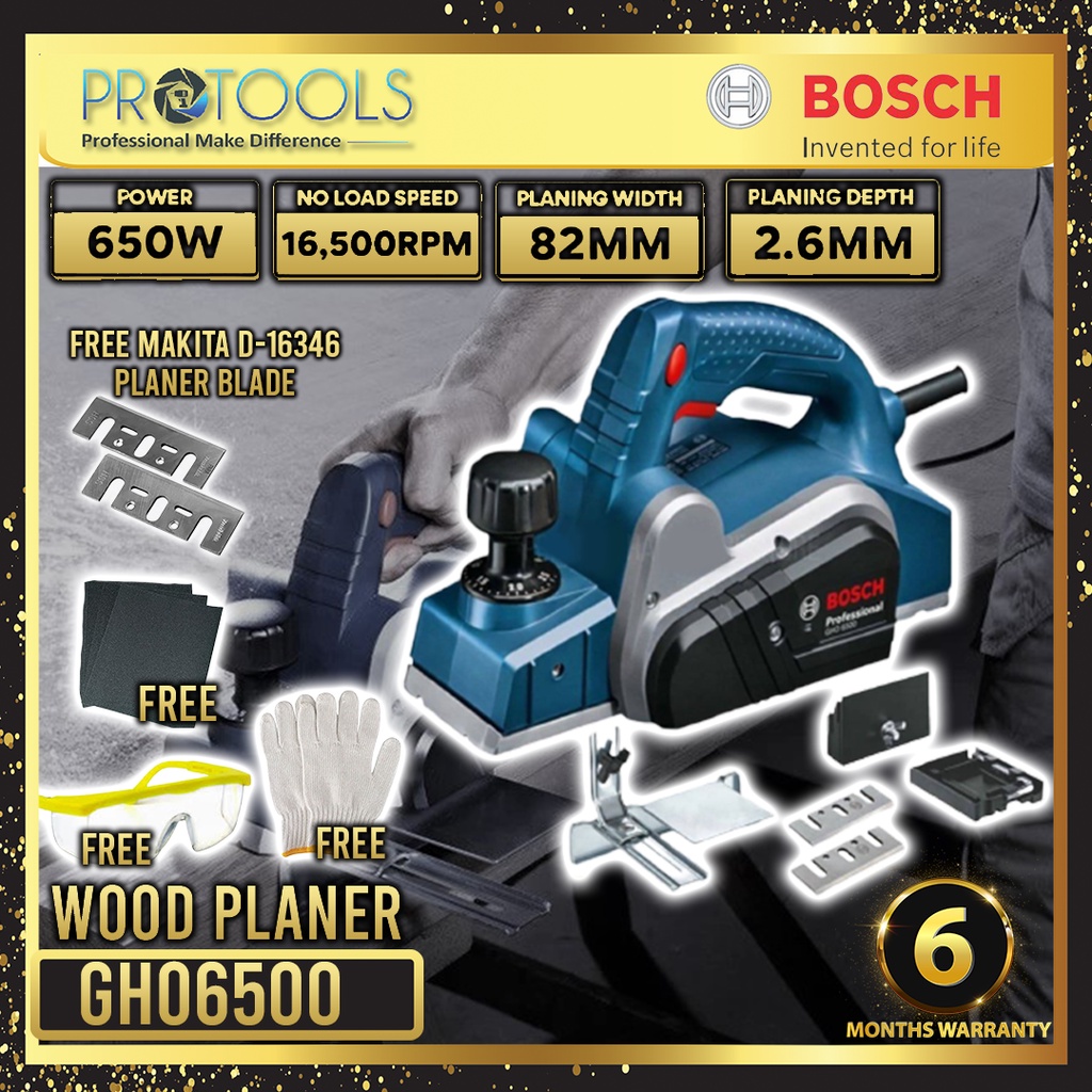 BOSCH GHO6500 PLANER PROFESSIONAL 650W COMBO SET Shopee Malaysia