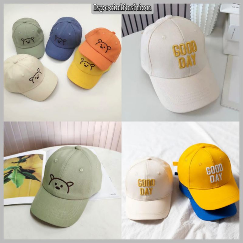 [3yr-9yr] Kid Baseball Cap Topi Budak Students Kids Caps Bend Eaves ...