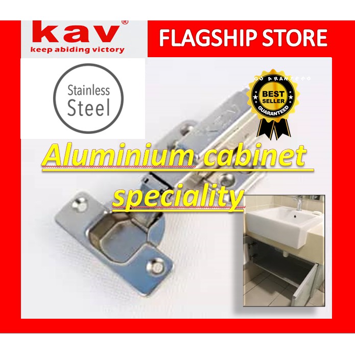 KAV Stainless Steel Hydraulic Kitchen Furniture Soft Close Door