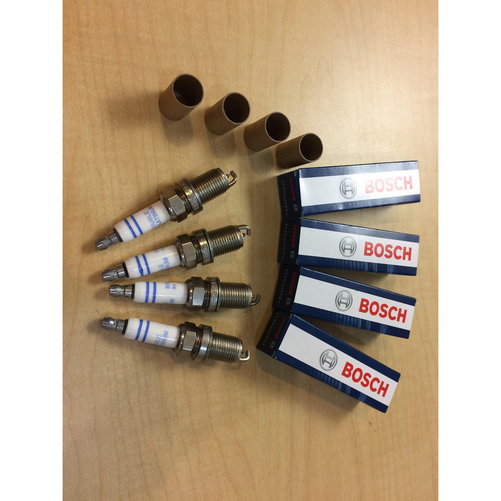 BOSCH DOUBLE PLATINUM SPARK PLUG VW AUDI A4 B8 A5 A6 C6 C7 Q3 Q5 TT EOS