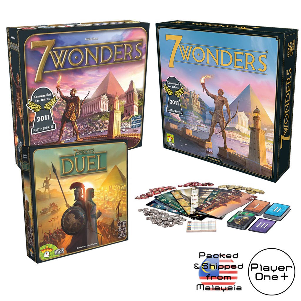 7 Wonders & Second Edition Duel Board Game Card Games Fun Family Party Games (English Version