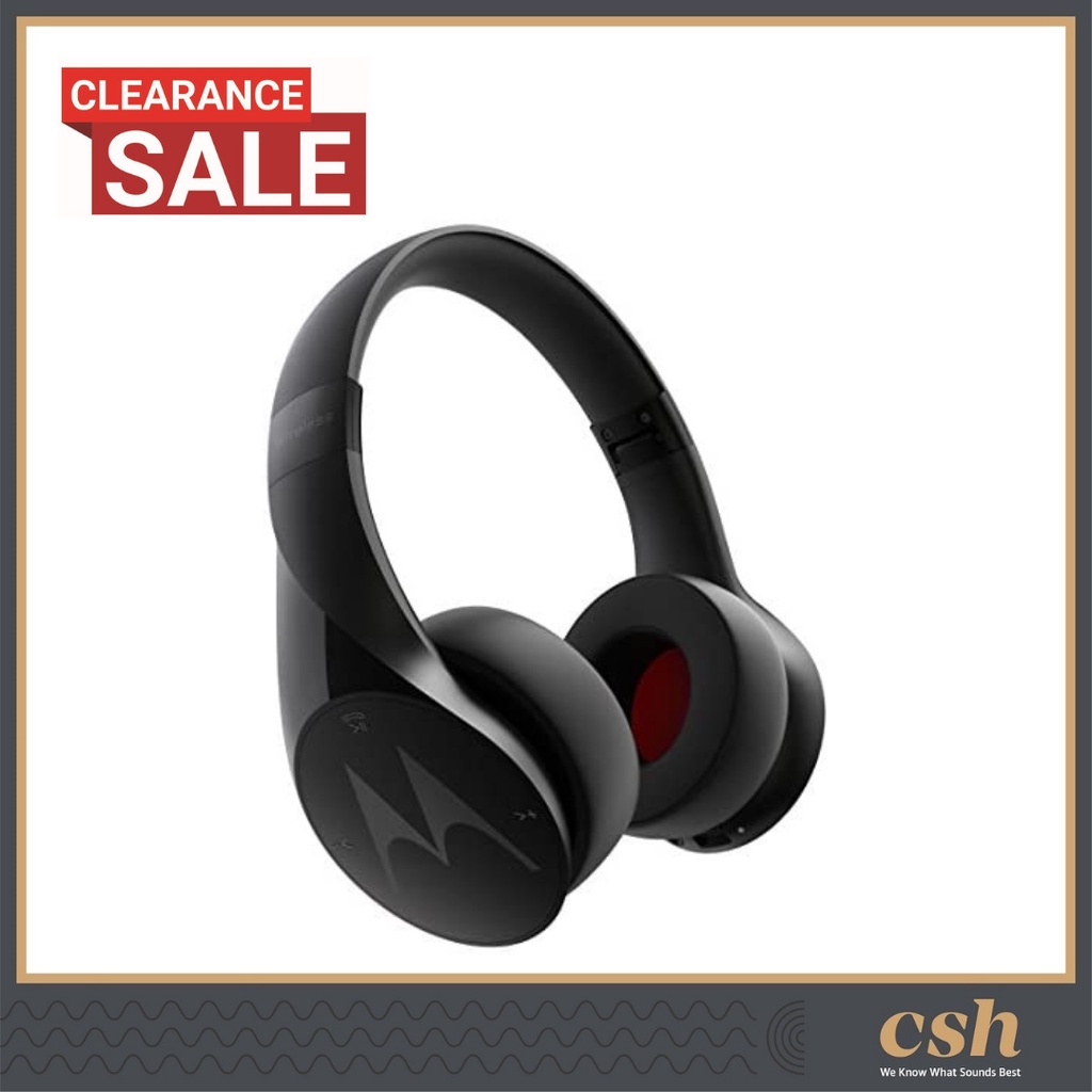 Motorola MT SH012 BK Pulse Escape Wireless Over Ear Headphones Black CLEARANCE OFFER Shopee Malaysia