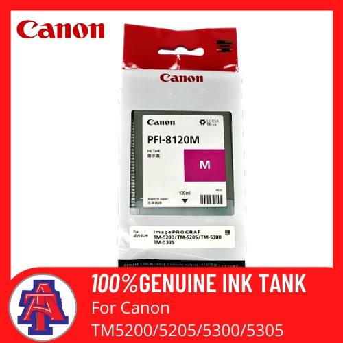 Canon Original PFI-8120 MBK, BK, C, M, Y Ink Cartridge (130ml)/Plotter ...