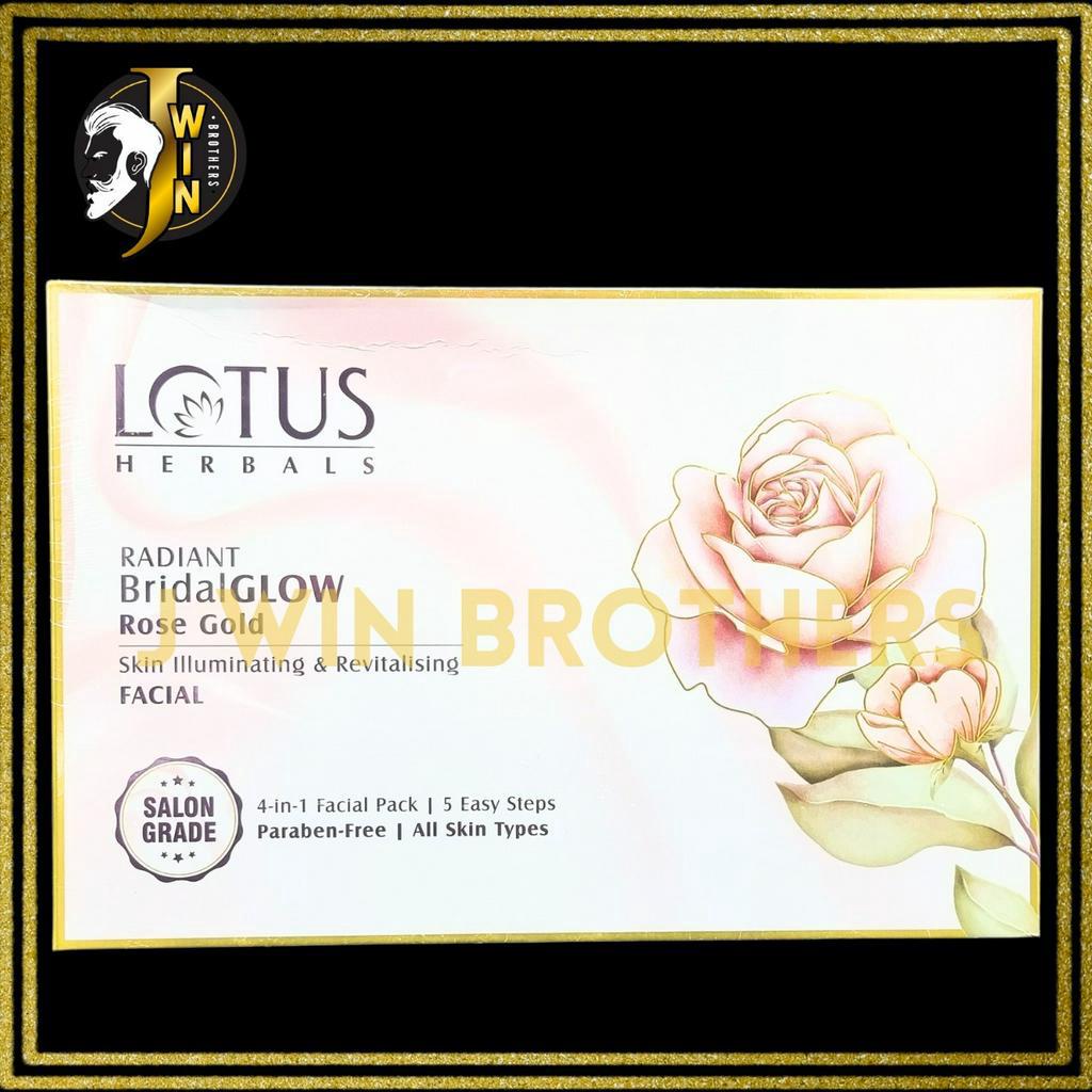 Cream Lotus Herbals Radiant Bridal Glow 4 In 1 Facial Kit Packaging Size 50g Shopee Malaysia 6609