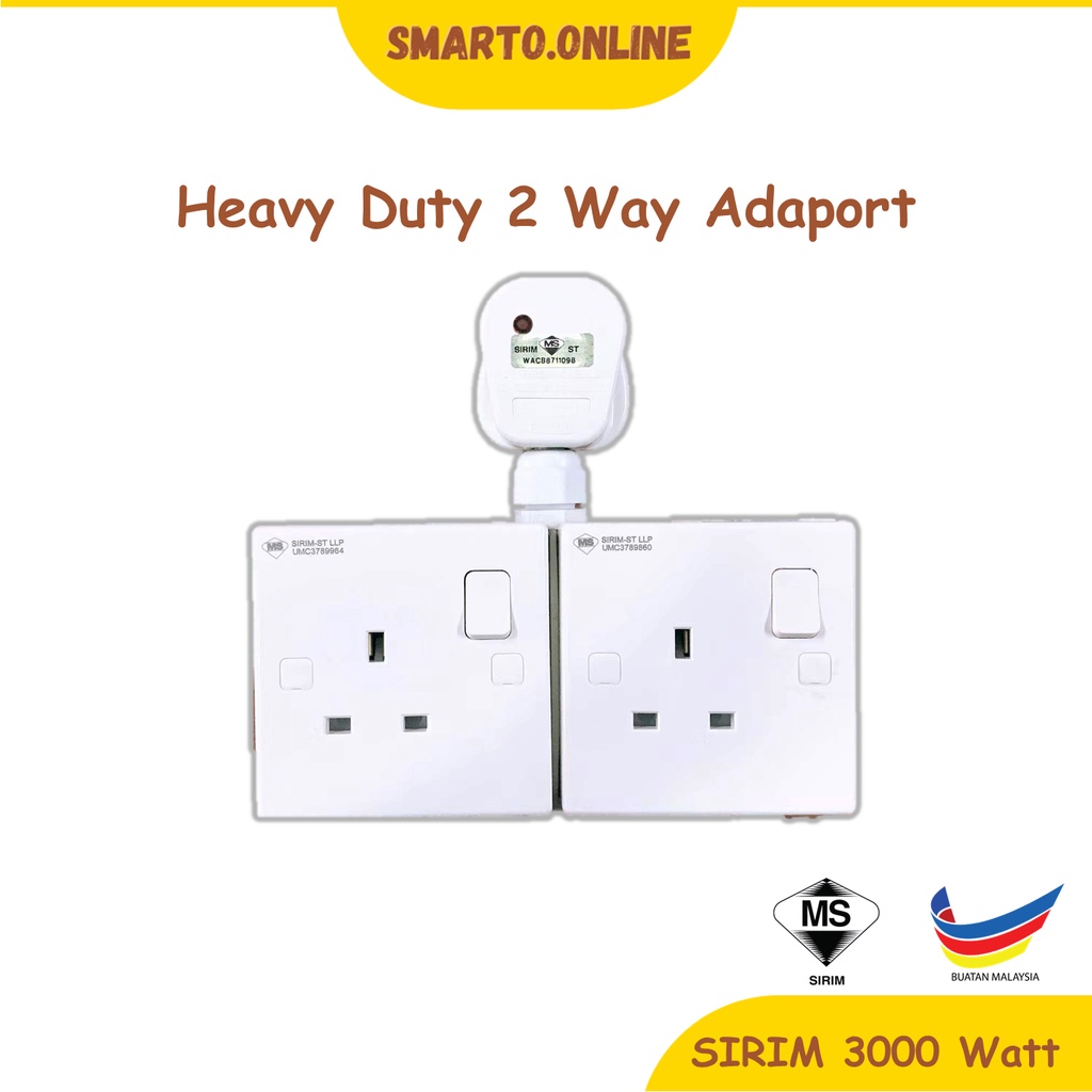 Multipurpose TAdaport Extension Wire 2/3/4 Gang Wall Socket Extension