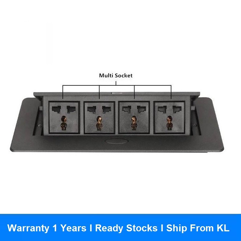 High Quality Recess Table Top Console With 4 Socket Outlet | Shopee ...