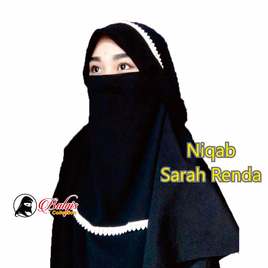 Sarah Lace Niqab Shopee Malaysia