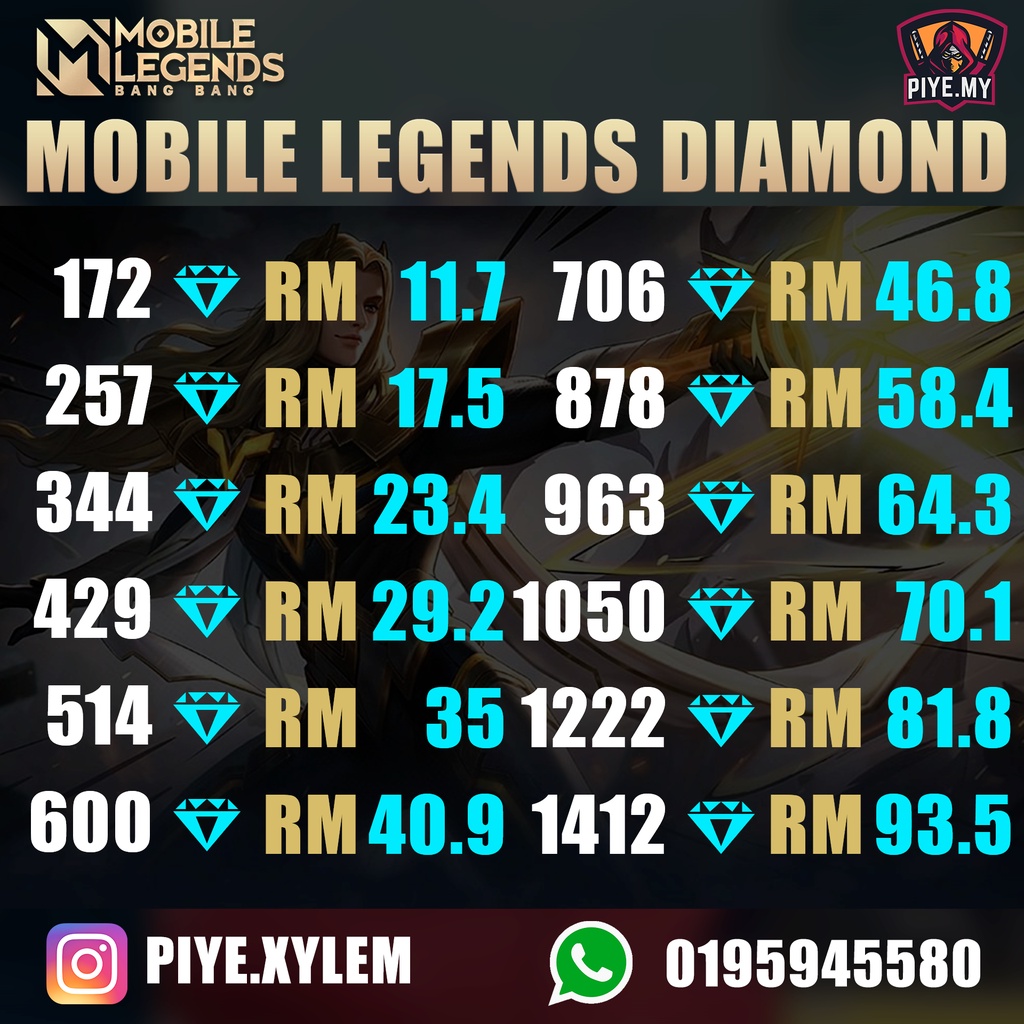 Mobile Legend Diamond MLBB Diamond Top up MLBB Mobile Legend
