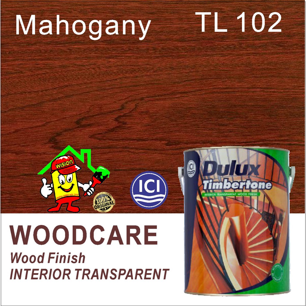 TL102 MAHOGANY ( 5L ) DULUX TIMBERTONE INTERIOR TRANSPARENT WOOD FINISH