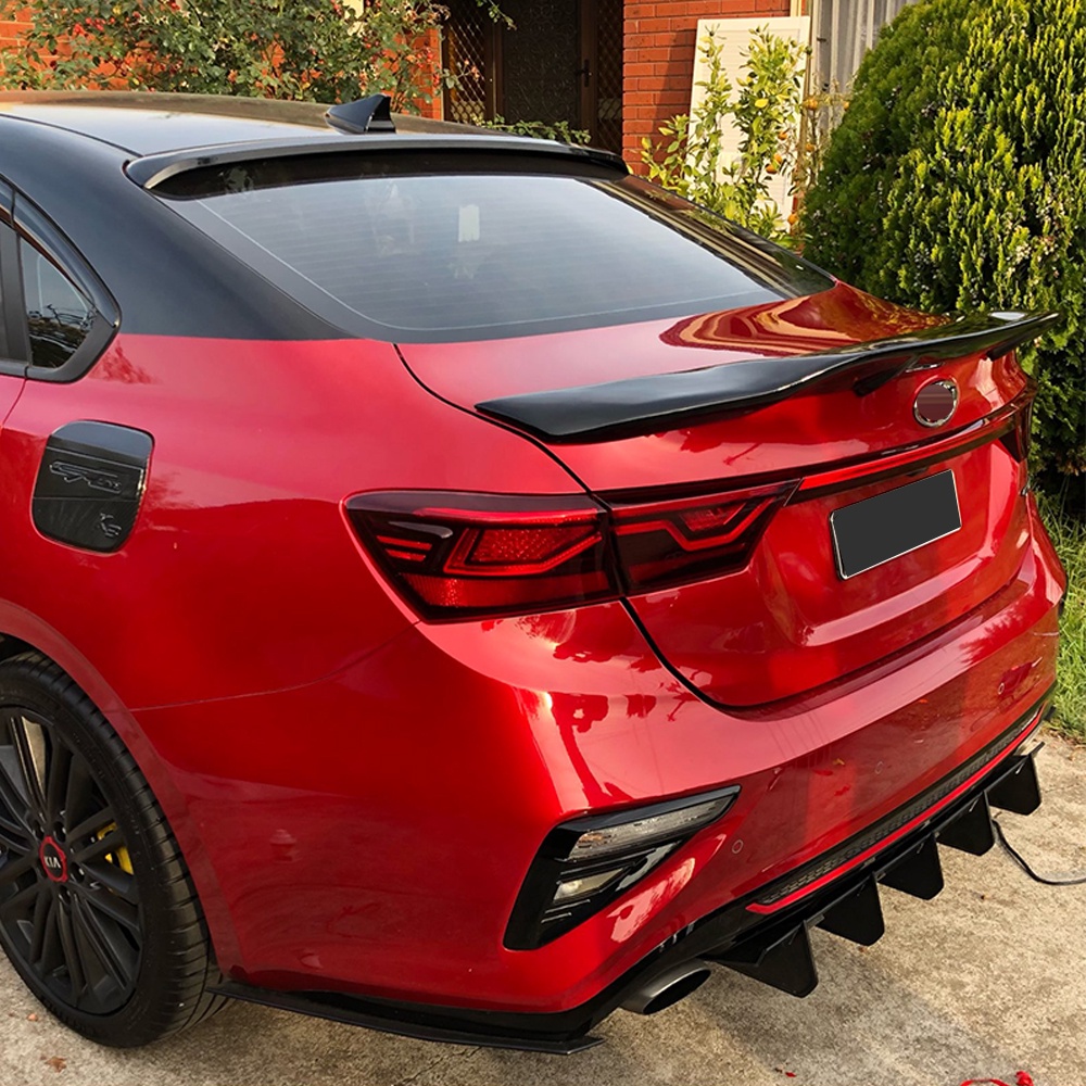 Carbon Fiber Rear Trunk Lid Car Spoiler Wings For Kia K3 Cerato Forte
