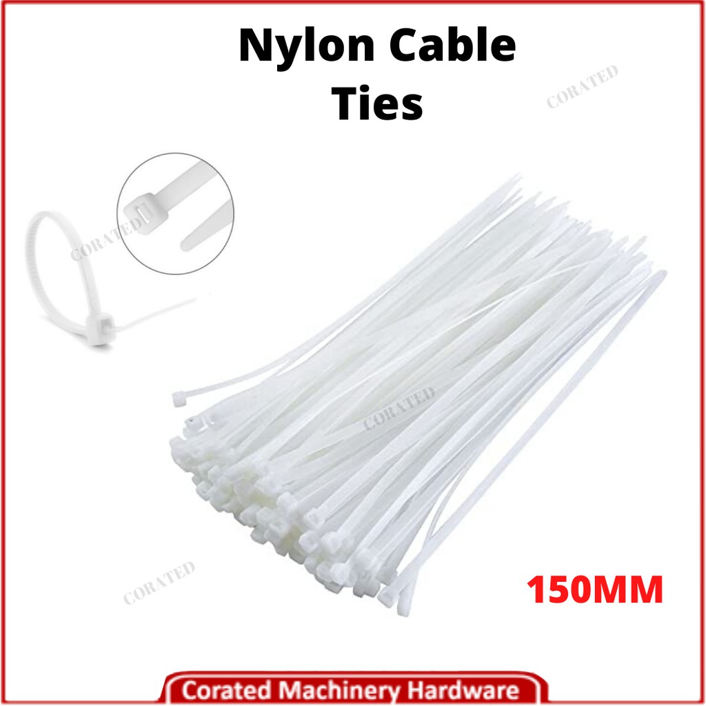 [CORATED] SOBAR 150mm Nylon Cable Ties 100pcs | Shopee Malaysia