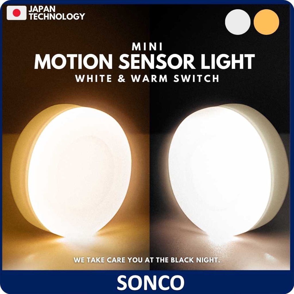 Sensor Light USB Rechargeable Wireless Body Induction Night Motion ...