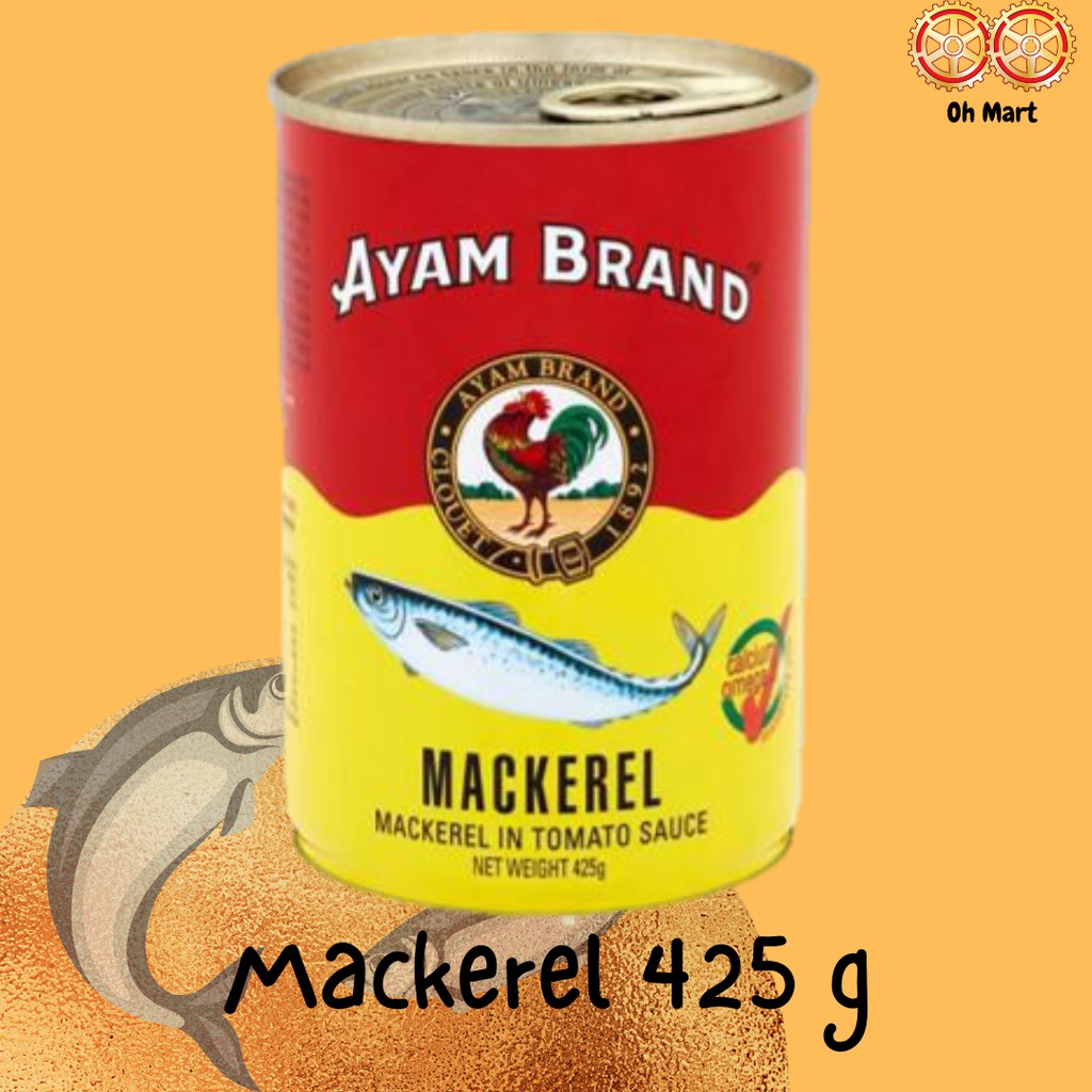 Ayam Brand Ikan Sardin/ Mackerel Dalam Sos Tomato - 425g | Shopee Malaysia
