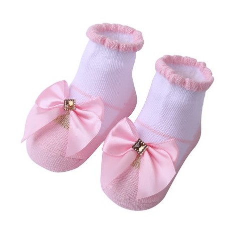 Baby Girl Cute Socks Fit 0-24 Months Fashion Bowknot Flower | Shopee ...