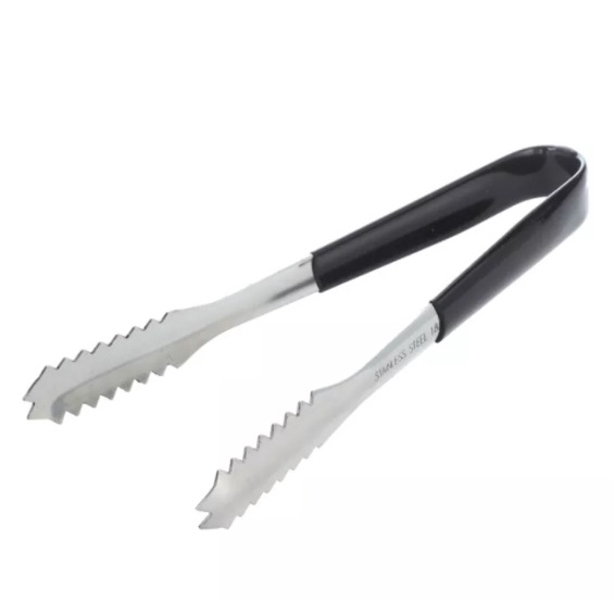 Stainless Steel Heavy Duty Ice tong / Food Tong With Rubber Handle