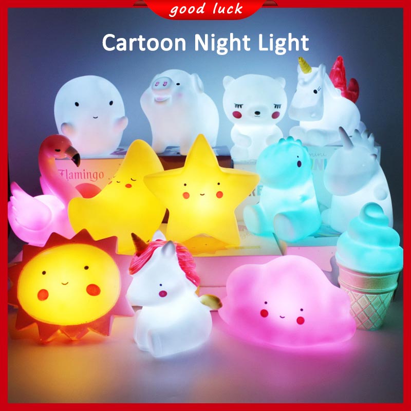 LED Cartoon Night Light Fairy lamp Mini Cute Star Moon Clouds Night ...