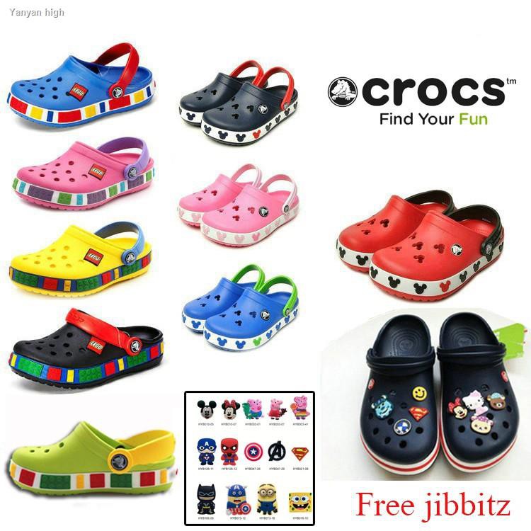 Sneakers 🔥[SALE] Crocs Kids Mickey Sandals Lego ( FREE Jibbitz ) clog ...