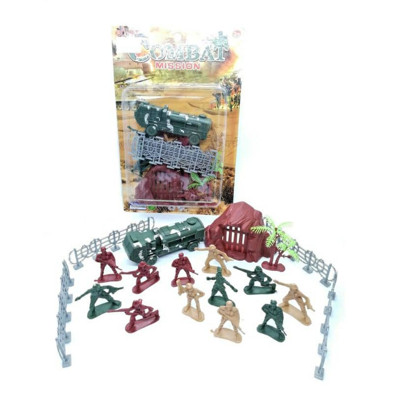 🌻𝐑𝐄𝐀𝐃𝐘-𝐒𝐓𝐎𝐂𝐊🌻 SOLDIER / ARMY MINI PLAYSET / SET MAINAN MINI ASKAR ...