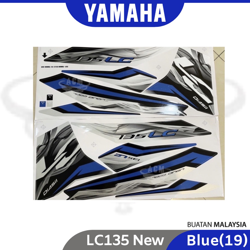 YAMAHA LC135 Body Cover Set Coverset Sticker Stripe Strike LC V2 V3 V4 ...