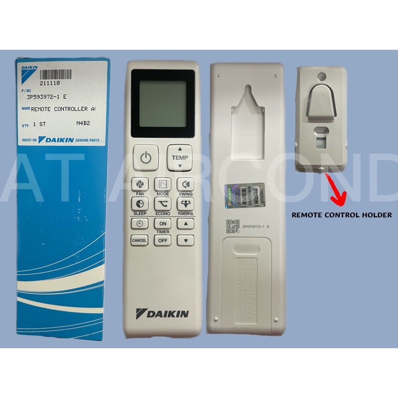 Daikin Aircond Remote Control Original 100 Original from Daikin FTKF