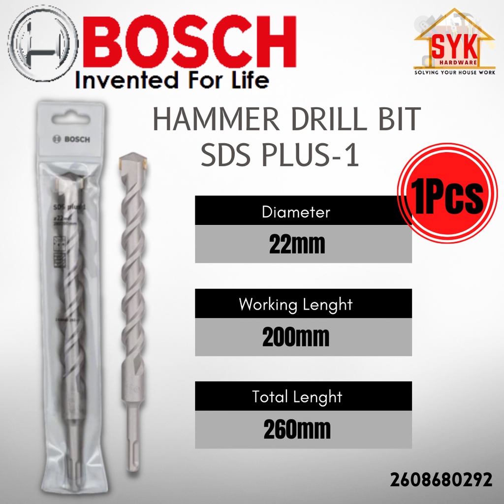 Syk Bosch Sds Plus 1 Drill Bit Masonry And Concrete Drill Bit Drill