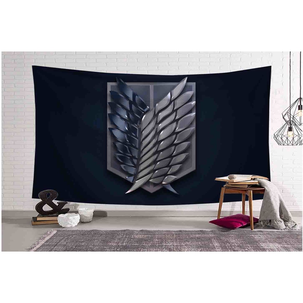 Flag Tapestry Aesthetic Poster Poster Attack On Titan Anime Cosplay ...