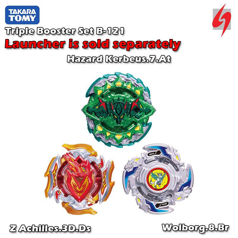 Set Beyblade Takara Tomy BURST B-121 Cho-Z Triple Booster – Neuf