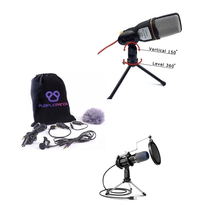 Microphone (Purple Panda/Elegiant/iUKUS) (4) | Shopee Malaysia
