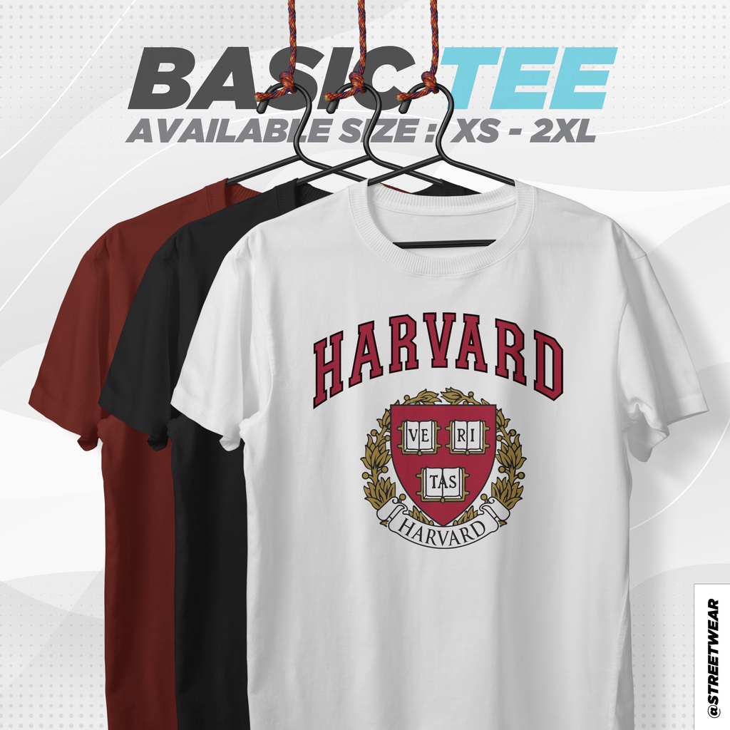 HARVARD UNIVERSITY TSHIRT / UNISEX TEE 100% COTTON | Shopee Malaysia