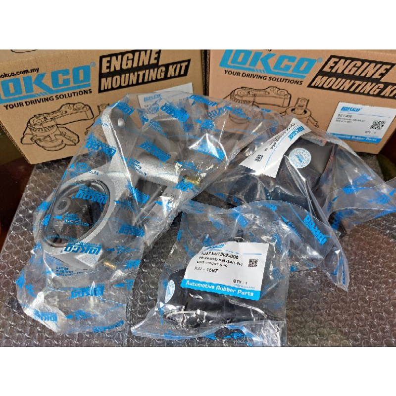 Kelisa / Kenari (Auto/Manual) Engine Mouting Set 100% ORIGINAL(LOKCO) 3 ...