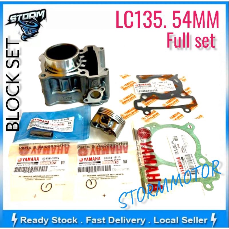 YAMAHA LC135 V1-V7 54MM STANDARD FULL SET BLOCK SET WITH GASKET ...
