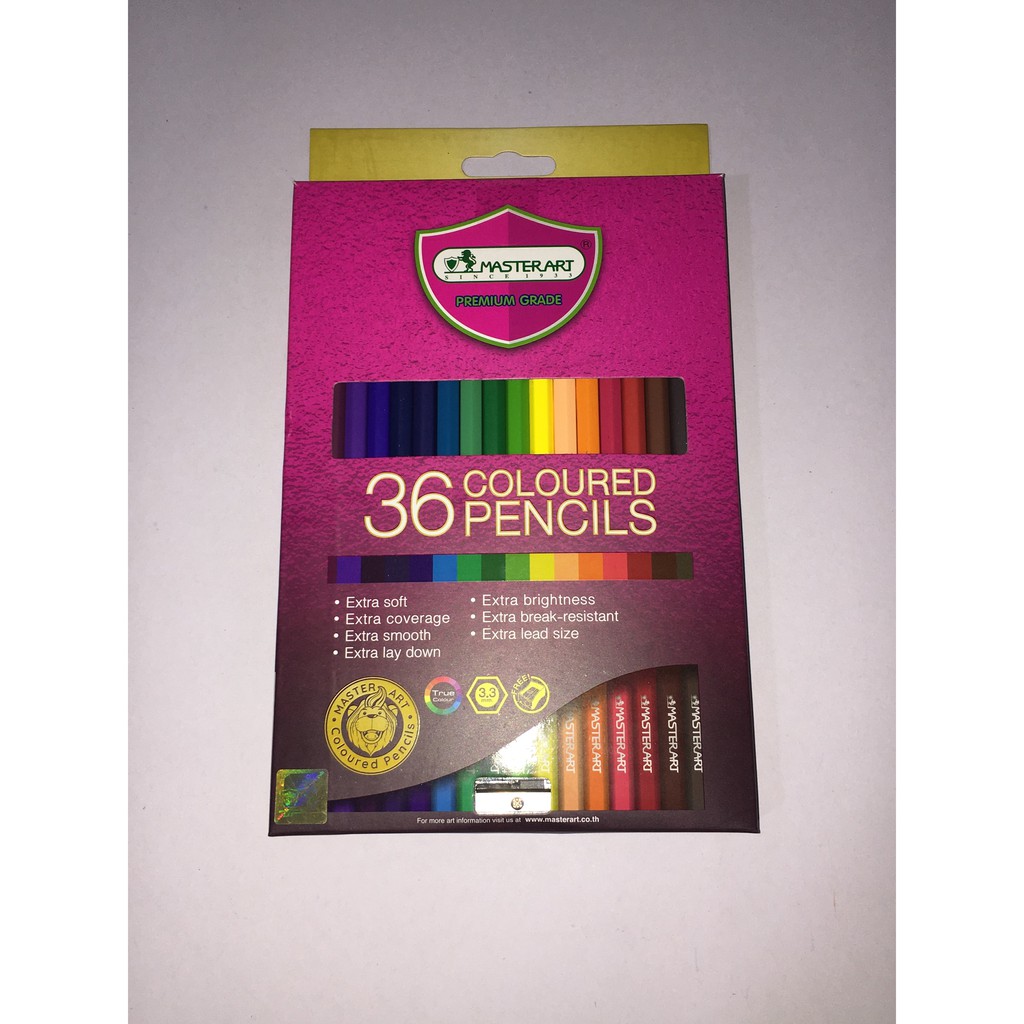 Master Art Long Stick Color New Look 36 Wooden Colors 36 Colored