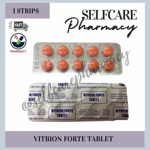 (10'S) VITBION FORTE TABLET VIT B1, B6 ,B12 | Shopee Malaysia