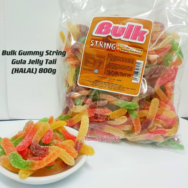 800g Bulk String Gummy / Gula Jelly Tali (HALAL) Shopee Malaysia