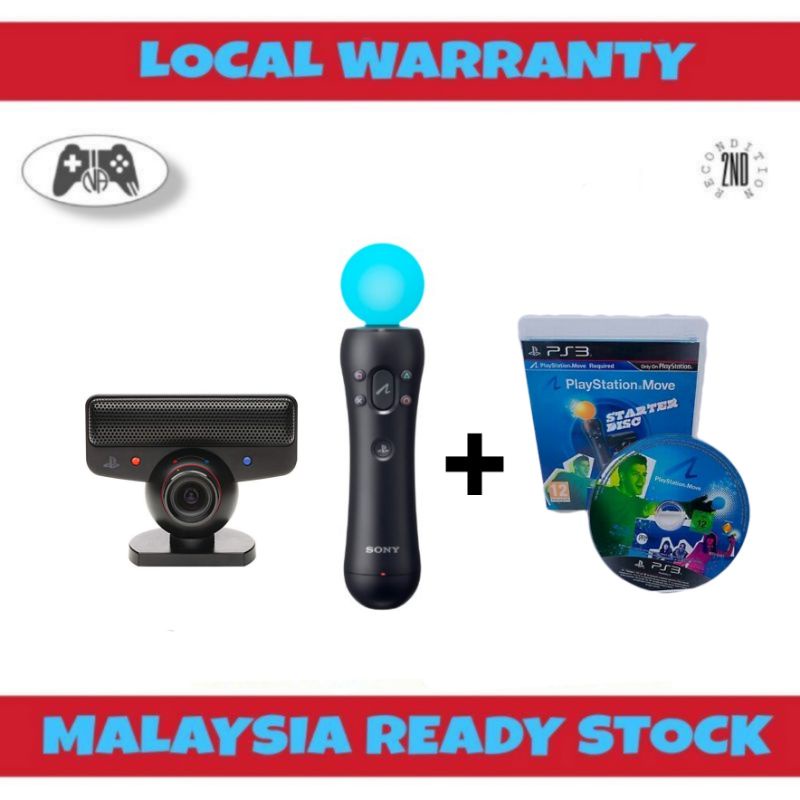 PS Move Controller Original Sony with Camera and Disc | Shopee Malaysia