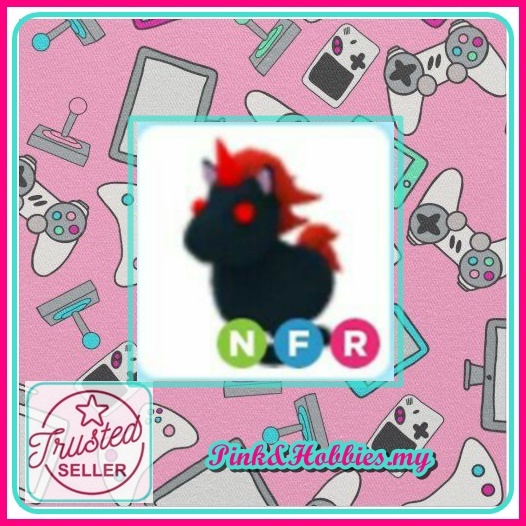 NEON FLY RIDE EVIL UNICORN ( NFR EVIL UNICORN ) AdoptMePets Shopee Malaysia