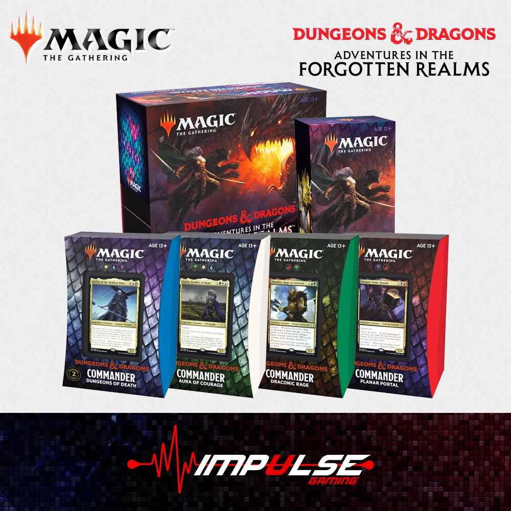 Magic The Gathering MTG D&D Dungeons & Dragons Adventures in the