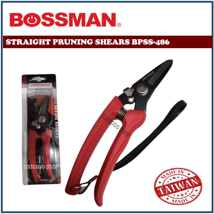 BOSSMAN Straight Pruning Shears BPSS-486 /Wire Cutter (MADE IN TAIWAN ...
