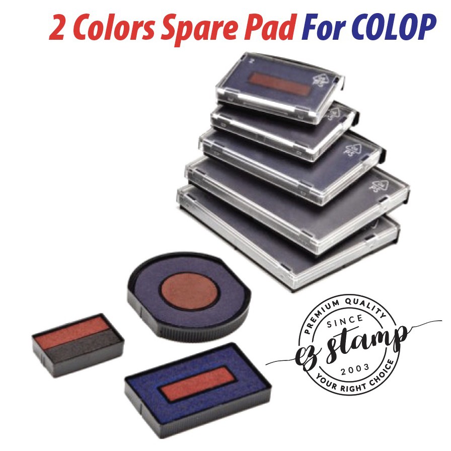 COLOP Replacement Spare Ink Pad - 2 COLOR SPARE PAD - Colop S160/L ...