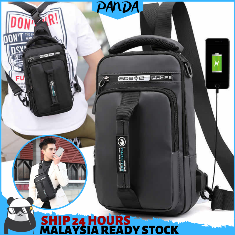 PSB22 Pandashop Men Chest bag Men backpack Men cross body bag Bag men ...